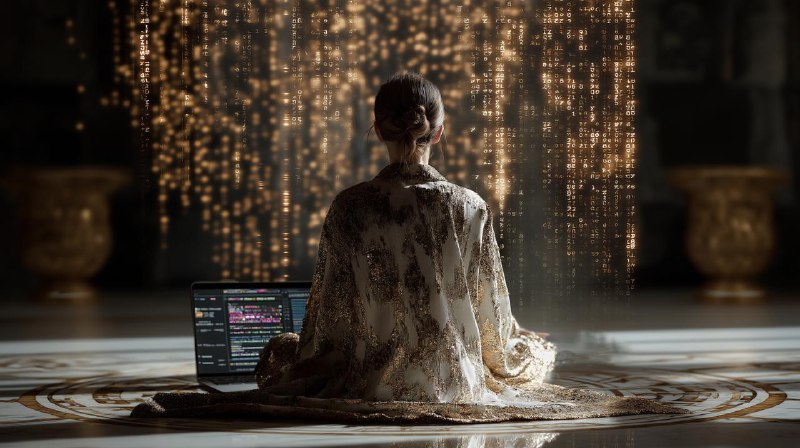 Entrepreneur using AI-powered tools and custom GPTs to streamline business tasks and save time