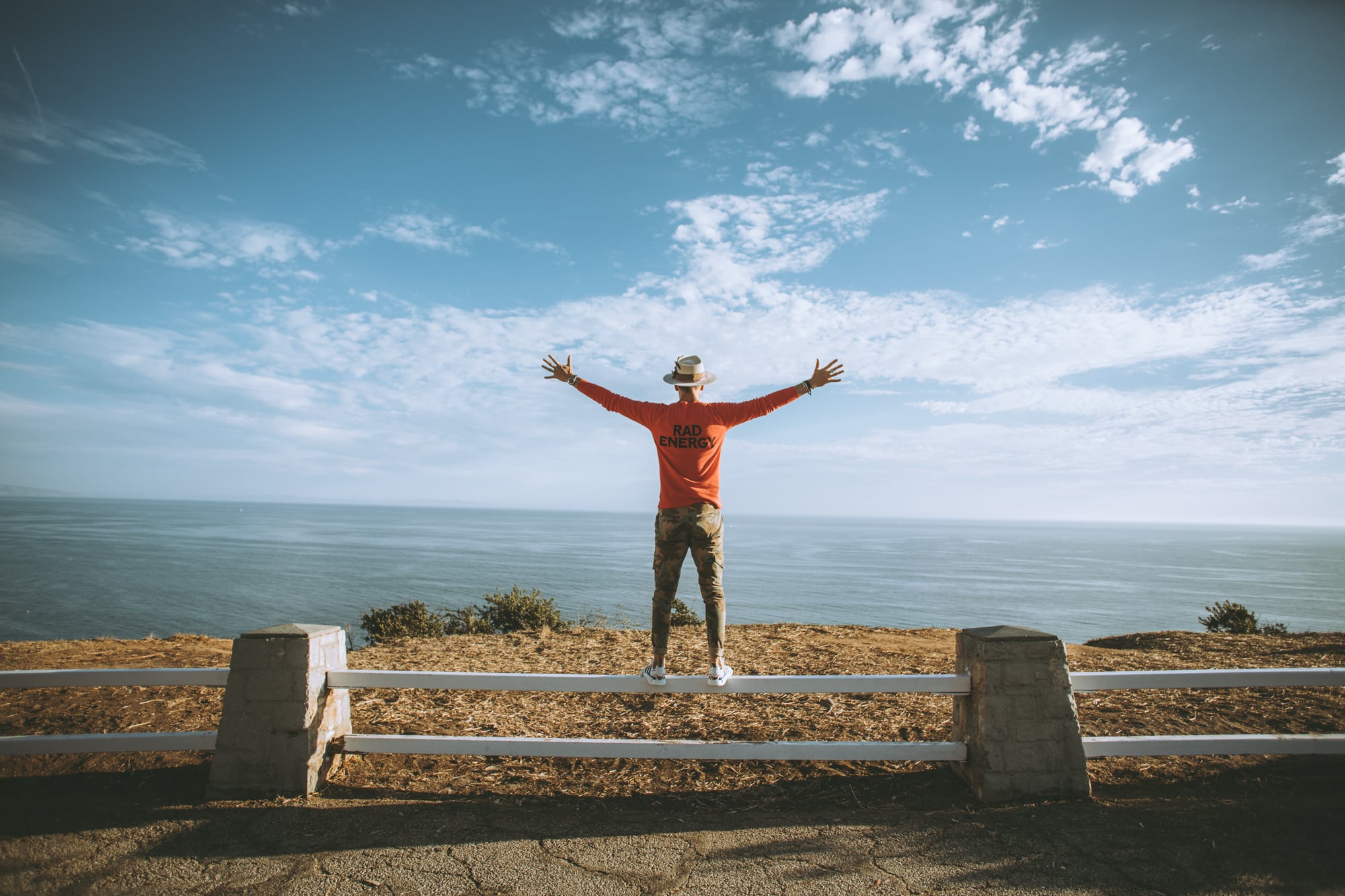 Personal brand shoot showing client in an iconic outdoor location reflecting their story and energy