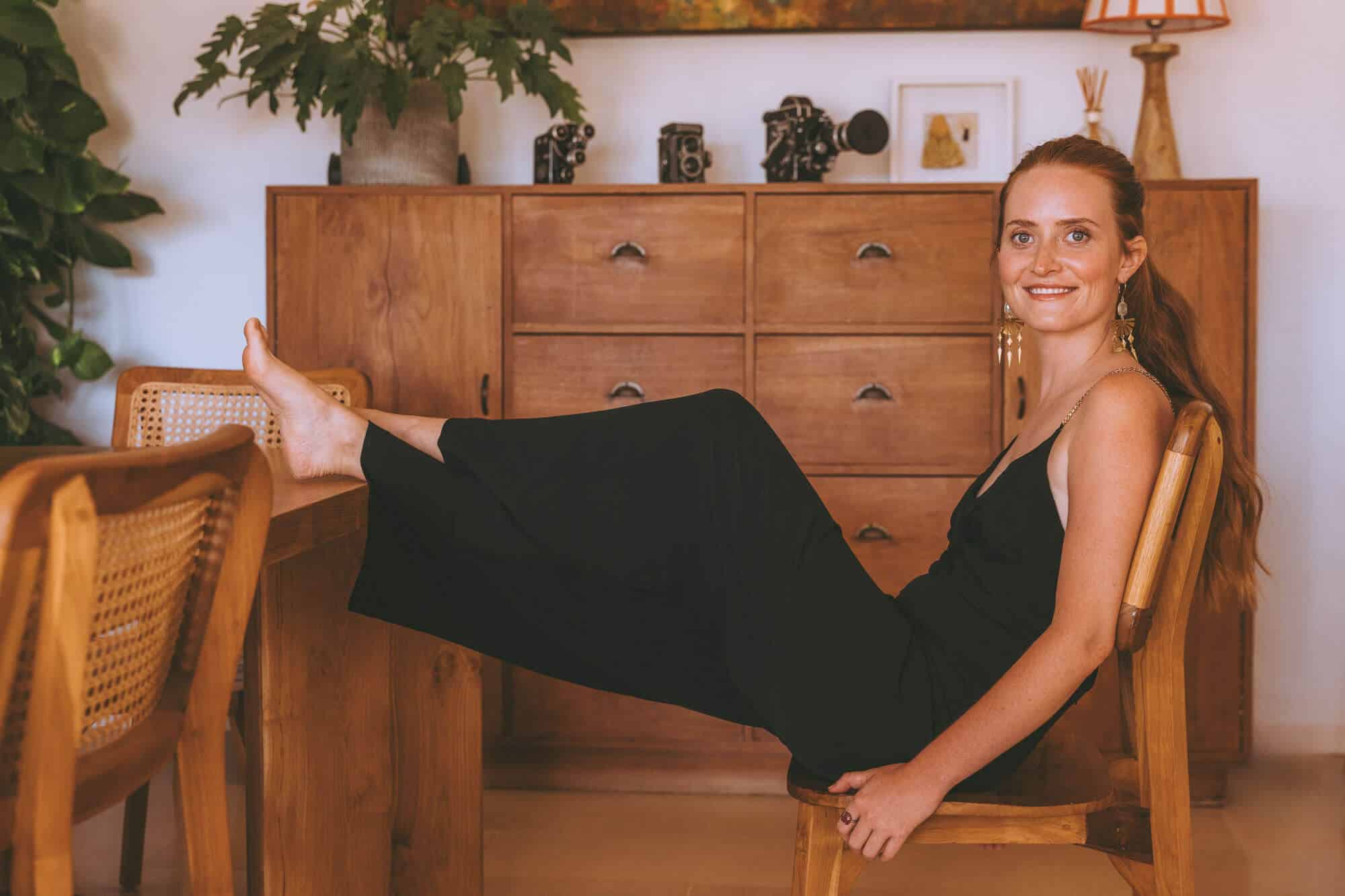 Editorial portrait of Elena Ghanzani expressing grounded confidence and brand authority