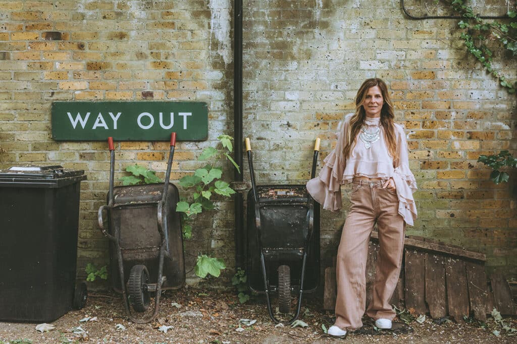 Personal brand client captured in London during an Elevated Realism editorial photoshoot