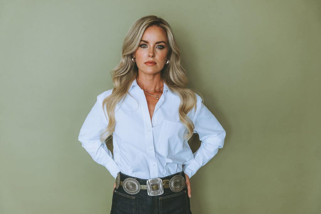 Still editorial portrait expressing embodied coherence through calm presence and clarity