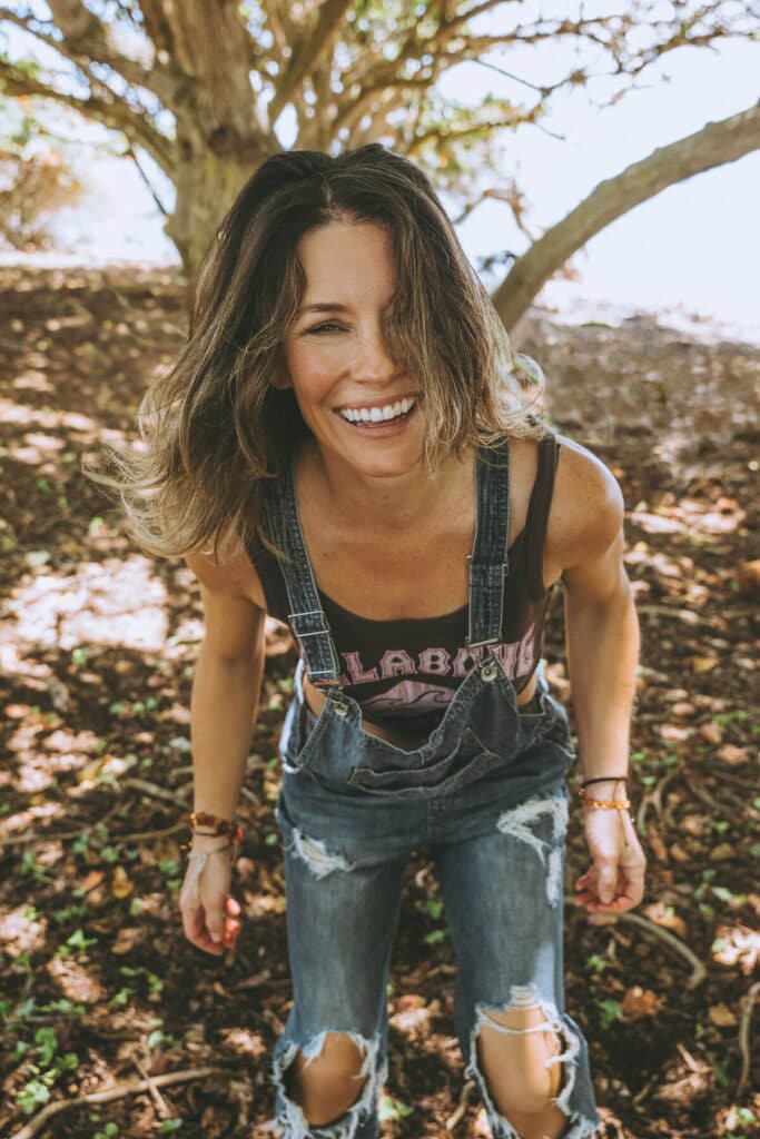 Evangeline Lilly in authentic present moment during Elevated Realism photography session