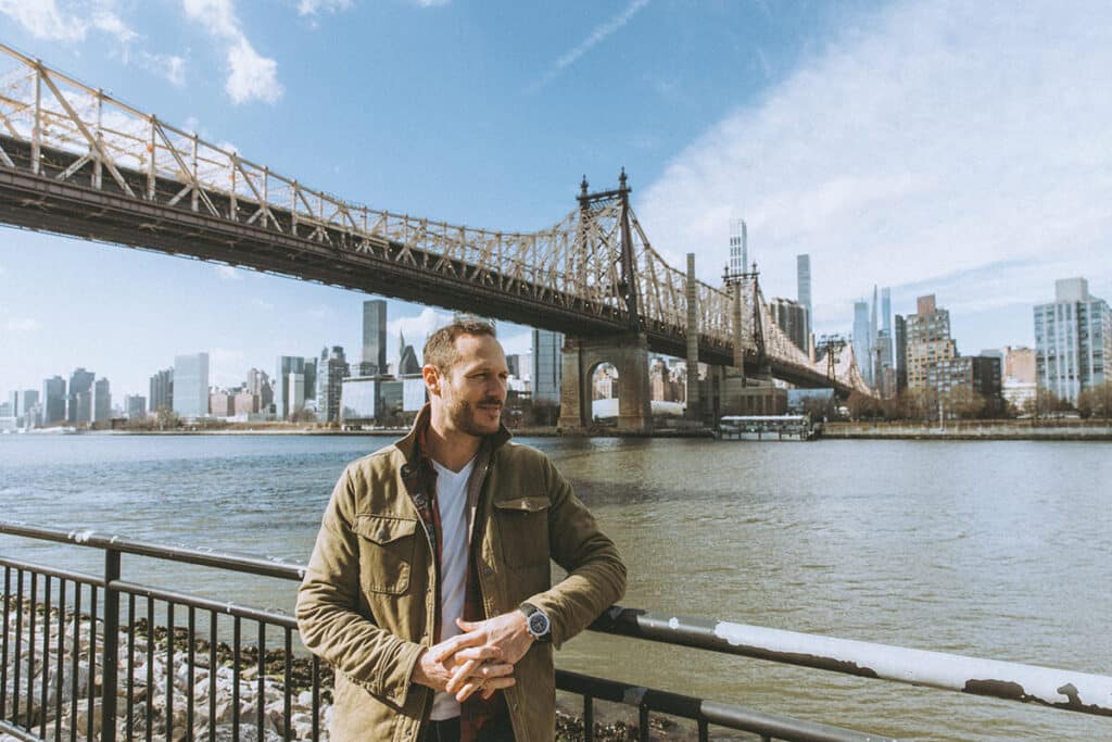 Connor Beaton brand photography shoot across multiple New York locations