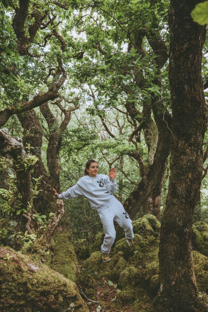 Emma Reicher in a poised but guarded moment before establishing her full visual authority