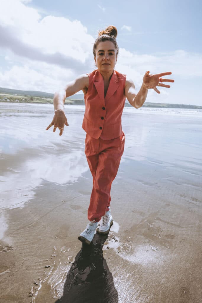 Emma Reicher dancing and expressing during photography session breakthrough moment