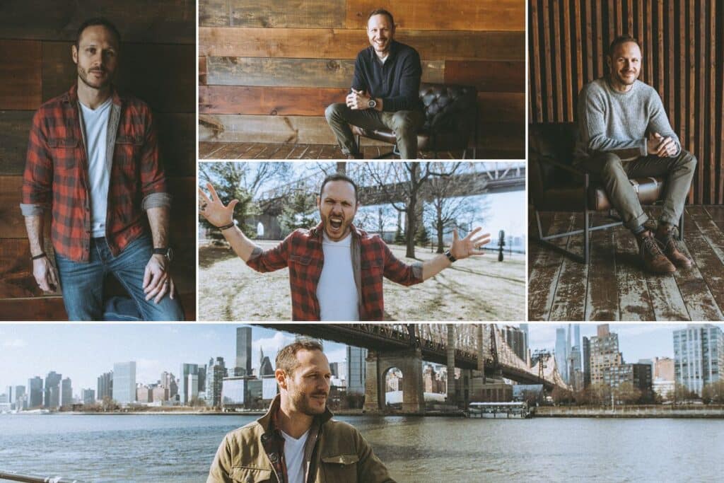 Connor Beaton brand photography integrated across all platforms and materials