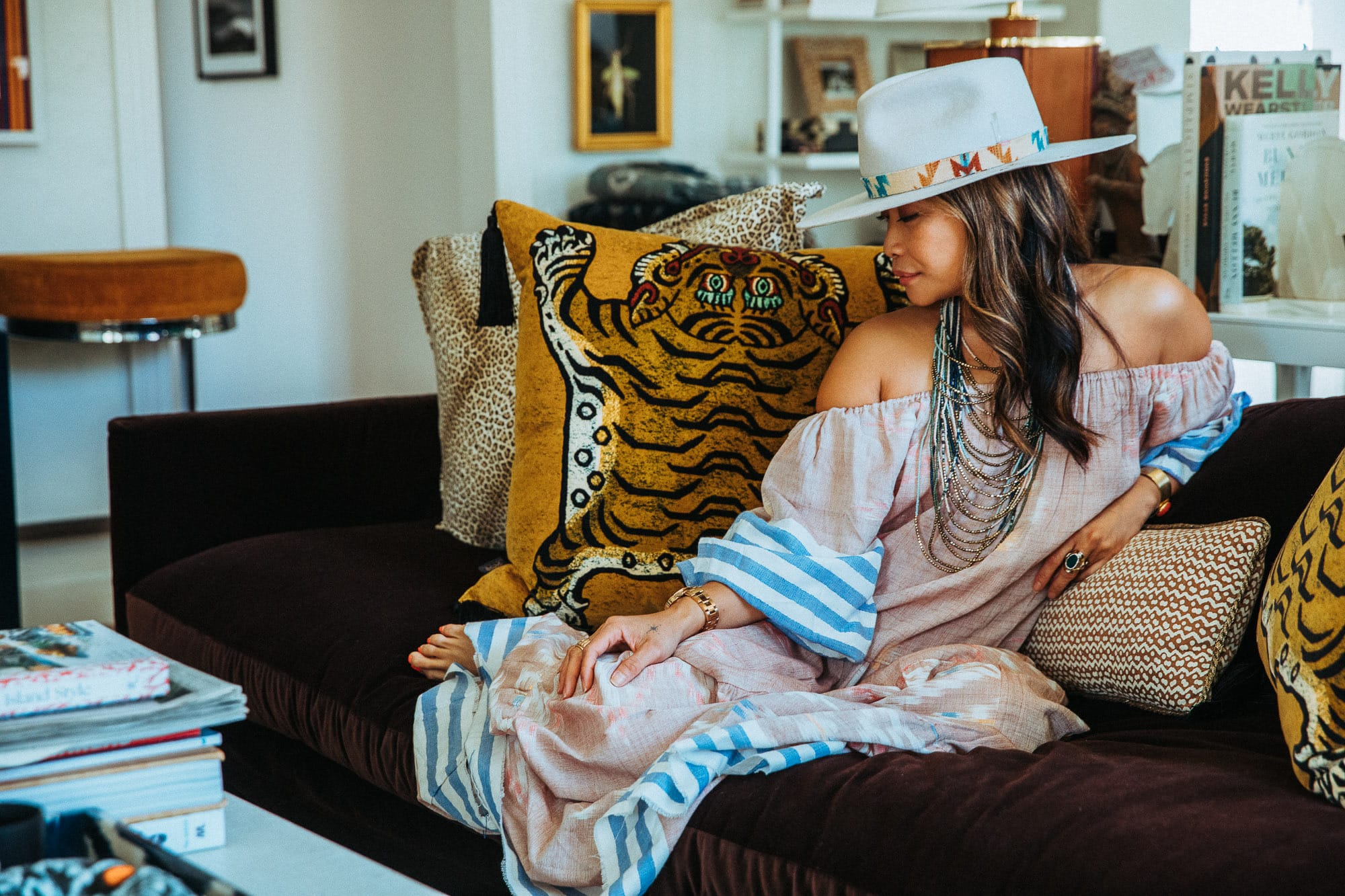 Elevated Realism portrait capturing the moment where creative direction becomes self-construction and a personal brand client meets their next identity