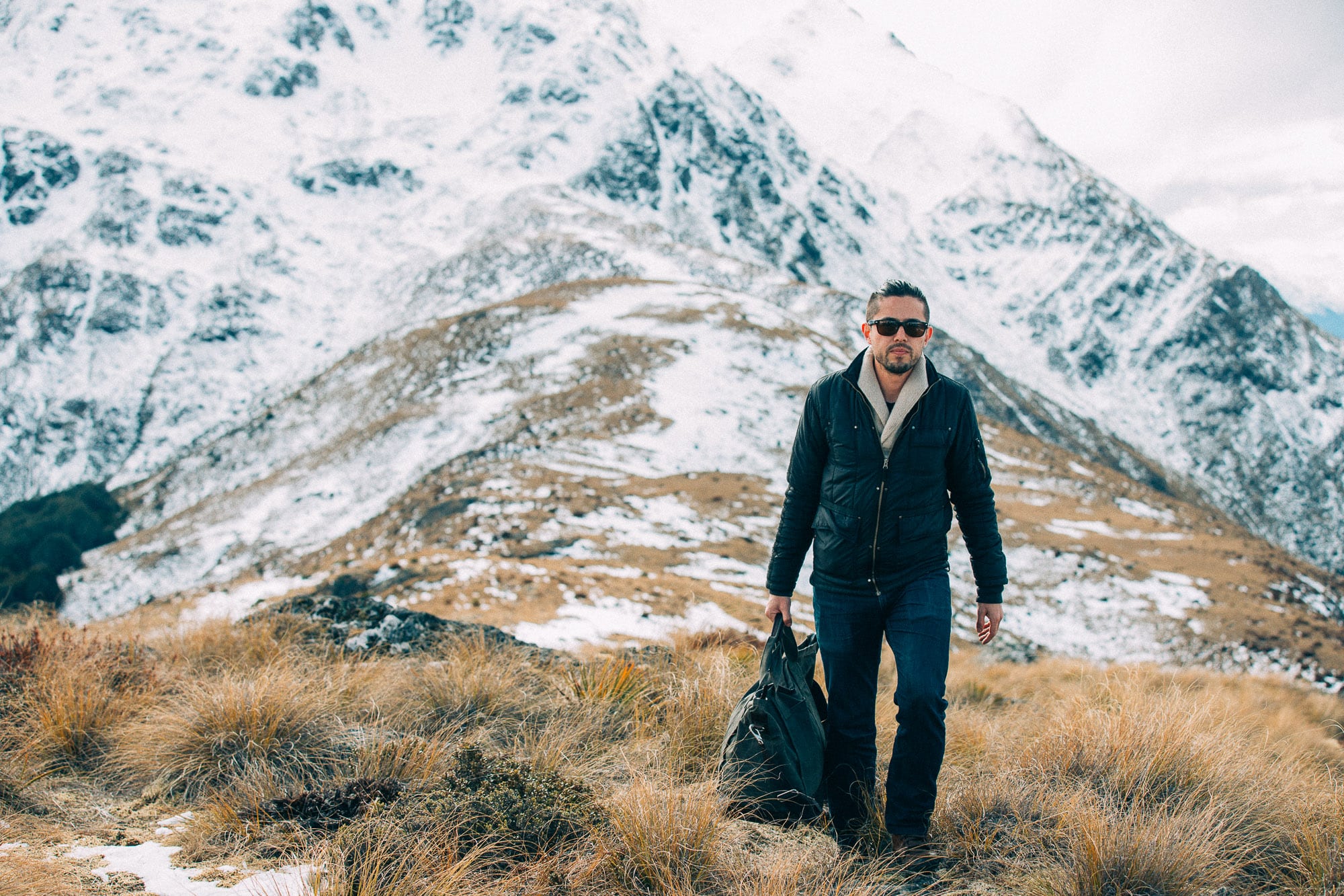 Mountain landscape in New Zealand, one clear thread running through a magnetic personal brand